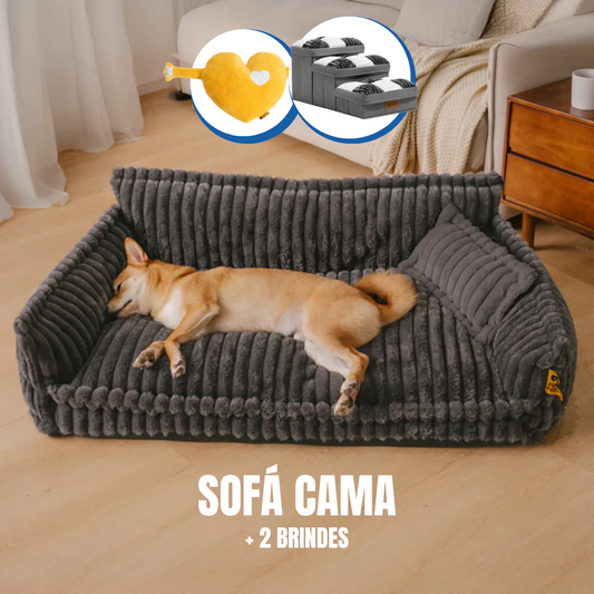 Cama Sofá Pet Ortopédico - O seu pet merece o melhor + 2 BRINDES: Escada e Almofada