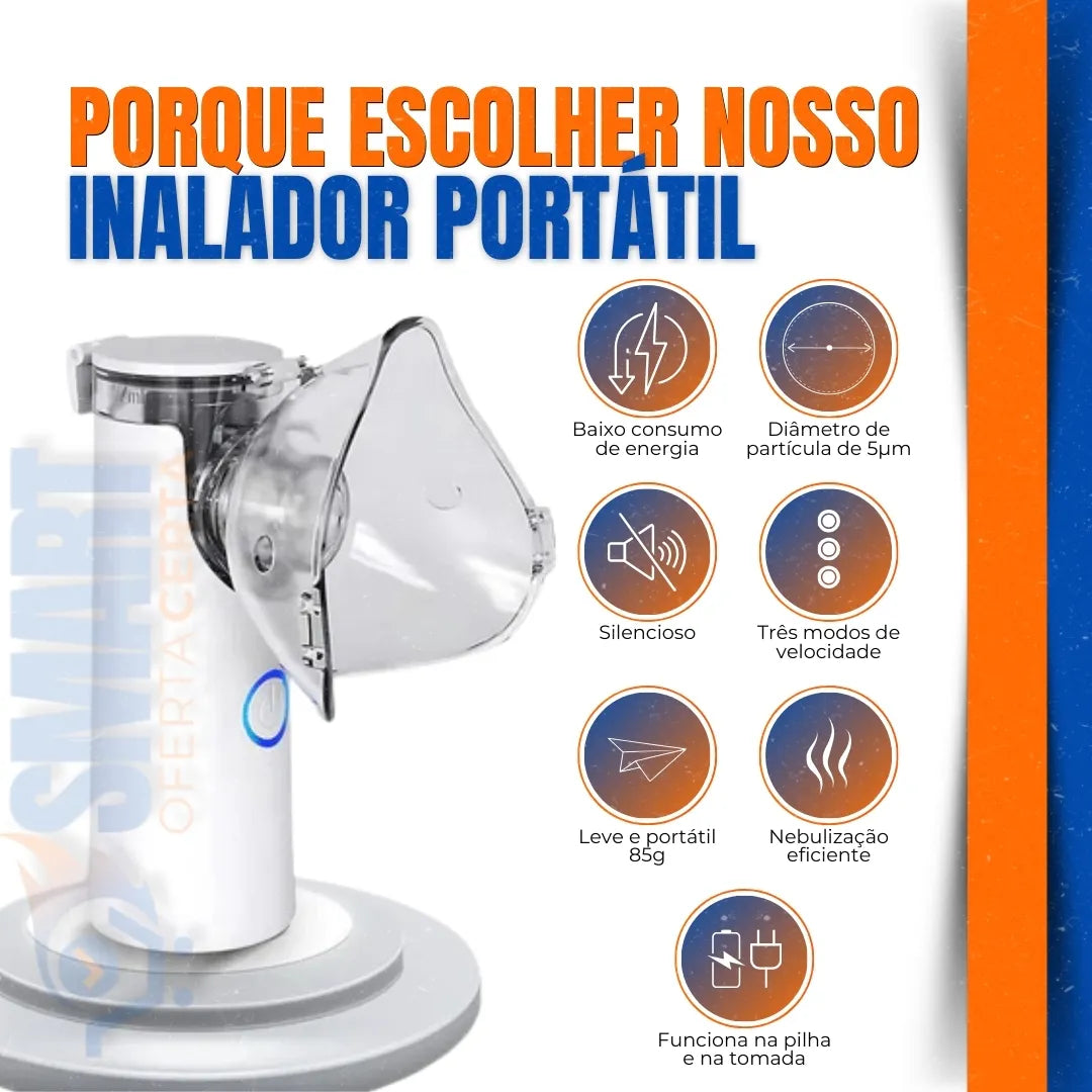 Inalador Portátil Ultra Silencioso