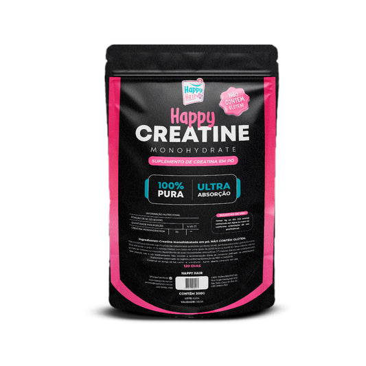 Creatina Monohidratada 100% Pura 300g - Happy Creatine